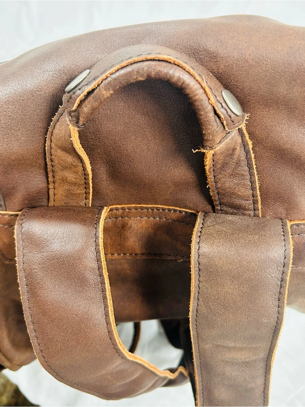 Unbranded Distressed Leather Backpack
